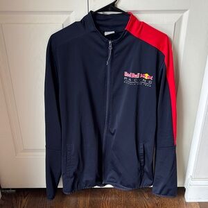 Red Bull Men's PUMA Track Top Jacket F1 Formula One unisex size large EUC race